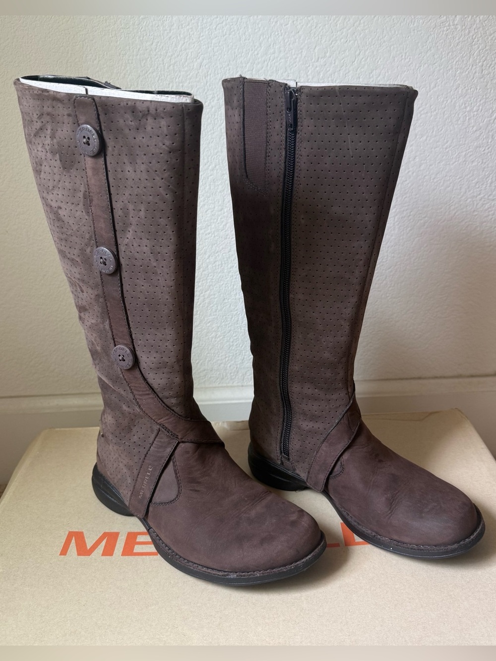 Merrell Captiva High Waterproof Boots in Espresso Sz 5.5